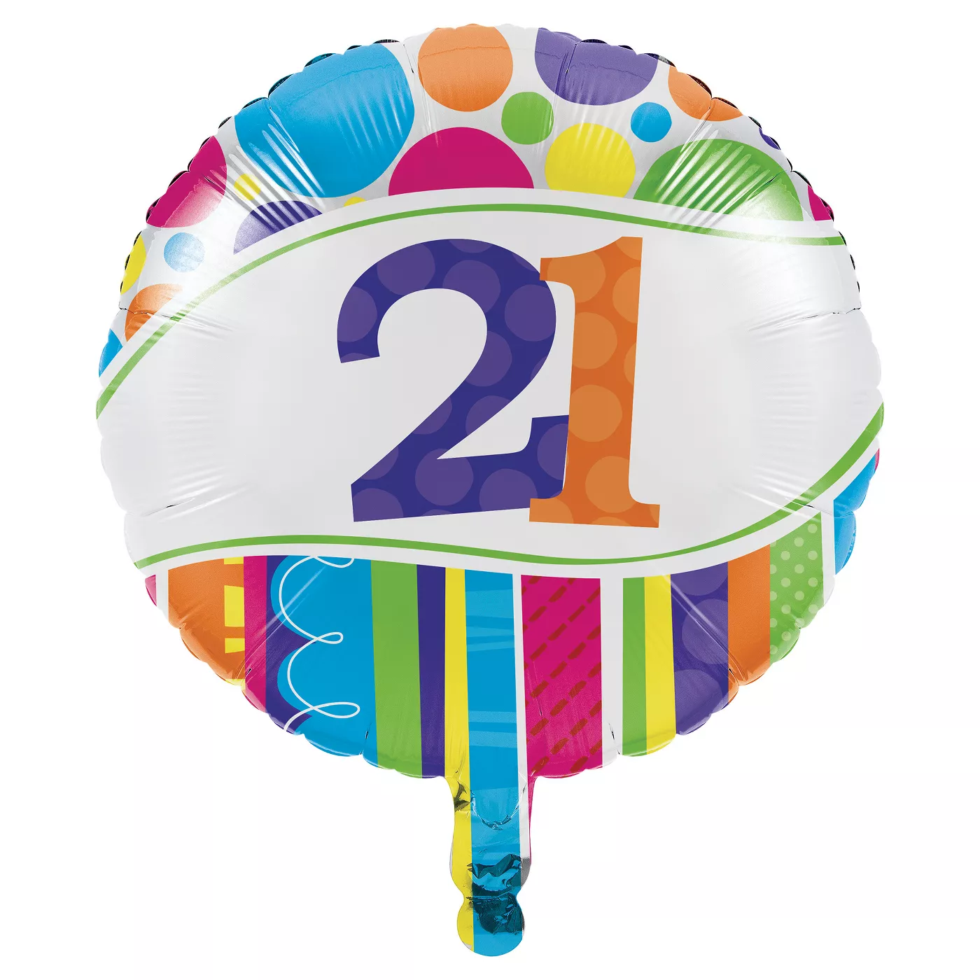 Bright & Bold 21 Foil Balloon