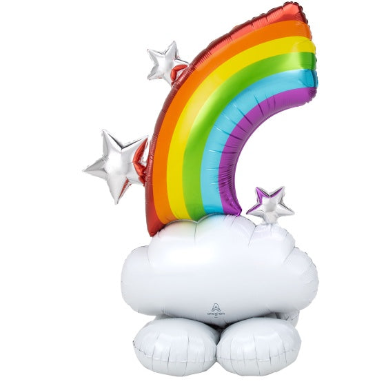 Airloonz Rainbow & Clouds Foil Balloon