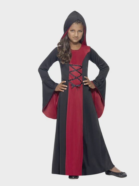 Hooded Vamp Girls Robe Costume