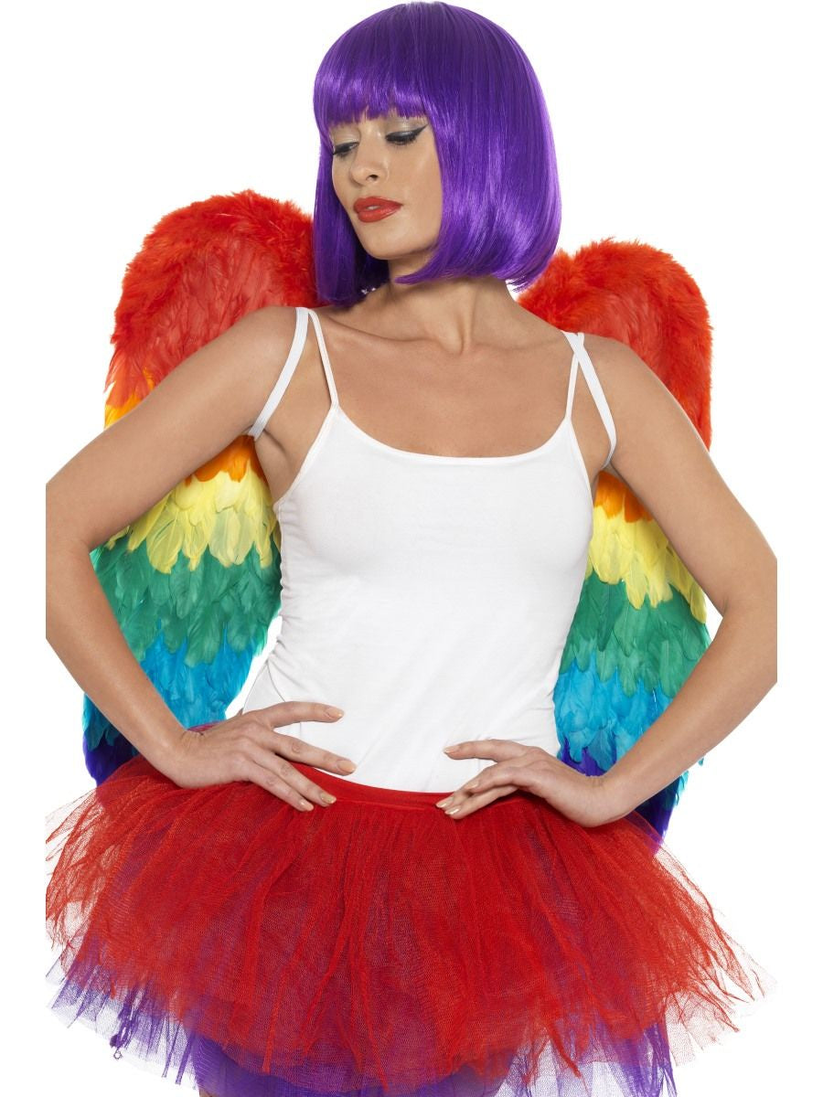 Deluxe Rainbow Feather Wings