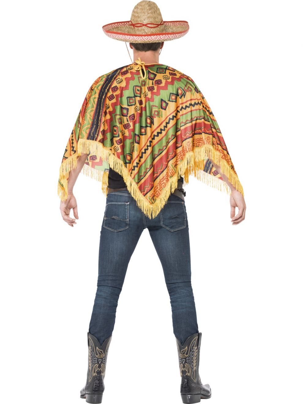 Mexican Poncho and Moustache