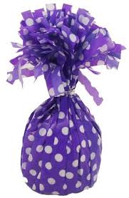 Purple Dotty Balloon Weight