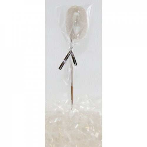 Pearl Glitter Number 0 Candle On Stick