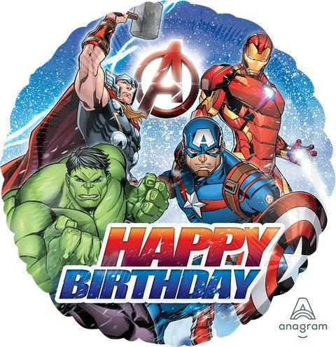 Avengers Happy Birthday Foil Balloon