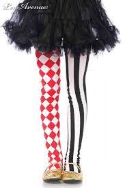 Girls Harlequin Dual Print Tights