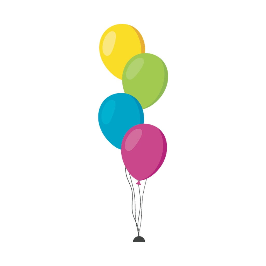 4 Helium Chrome Balloon Bouquet