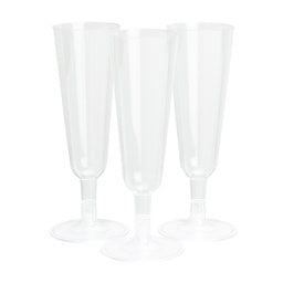 Recyclable Clear Plastic Champagne Flutes