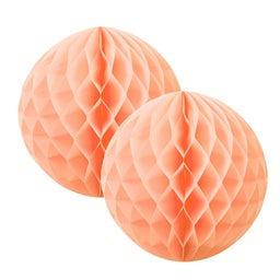 Peach Honeycomb Balls 15 cm