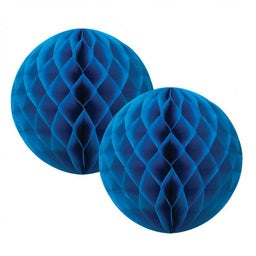 Honeycomb Balls 15cm True Blue Pack of 2