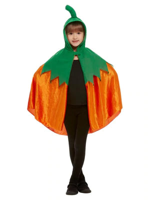 Pumpkin Hooded Child Cape