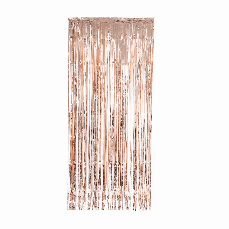 Rose Gold Metallic Foil Curtain