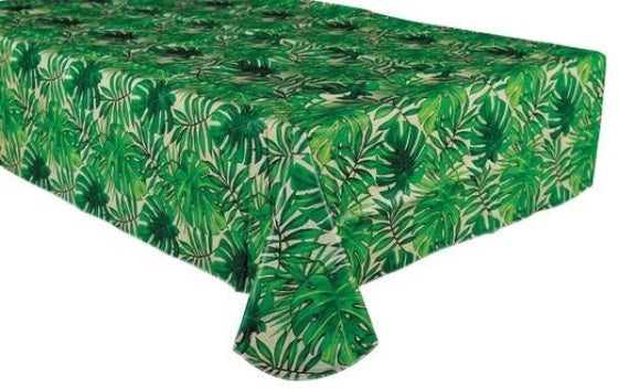 Island Palms Flannel-Back Vinyl Tablecover