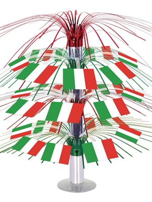 Italian Flag Cascade Centrepiece