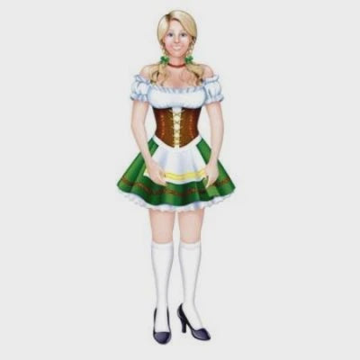 Oktoberfest Fraulein Cutout