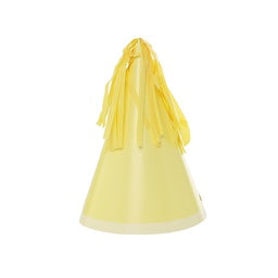 Pastel Yellow Party Hats 10 Pack