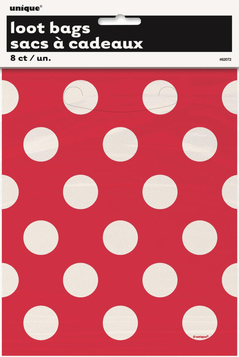 Red Polka Dot Loot Bags