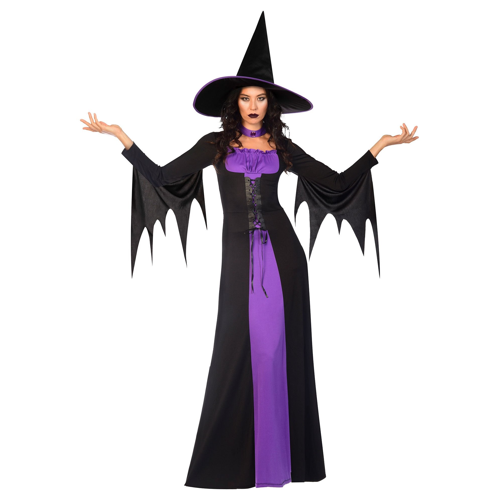 Classic Witch Purple Womens Costume