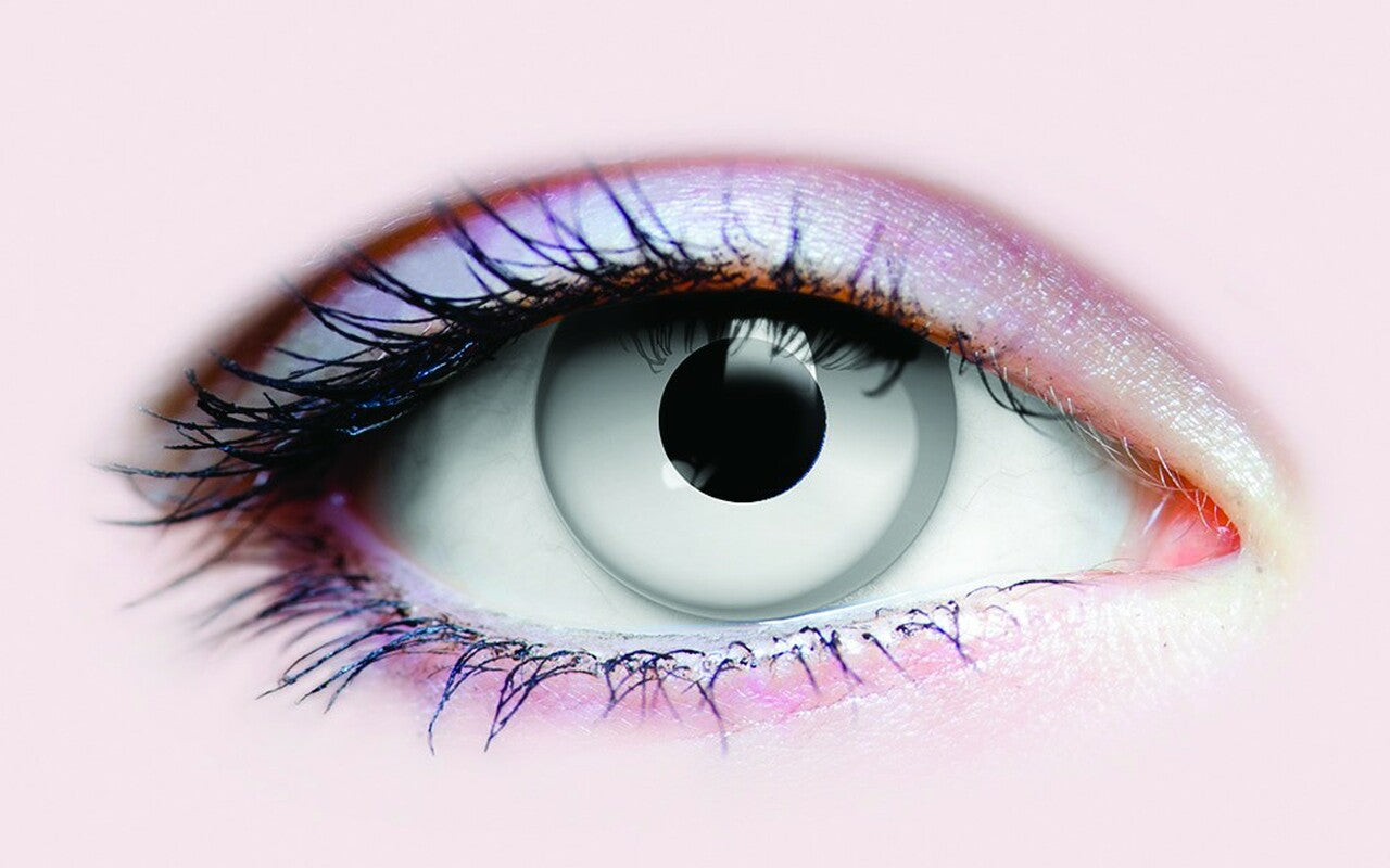 Primal Zombie I - White Coloured Contact Lenses