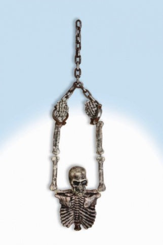 Hanging Skeleton Torso & Chains-25"