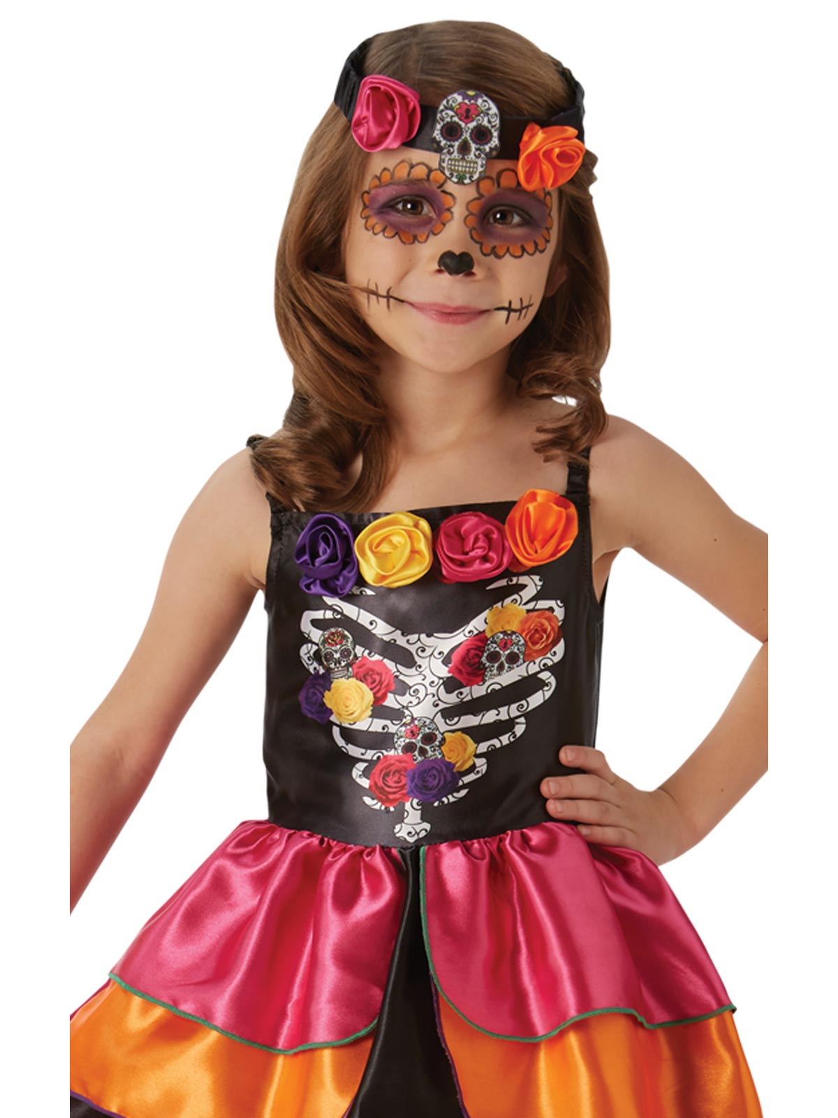 Day Of The Dead Sugar Skull Girls Costume