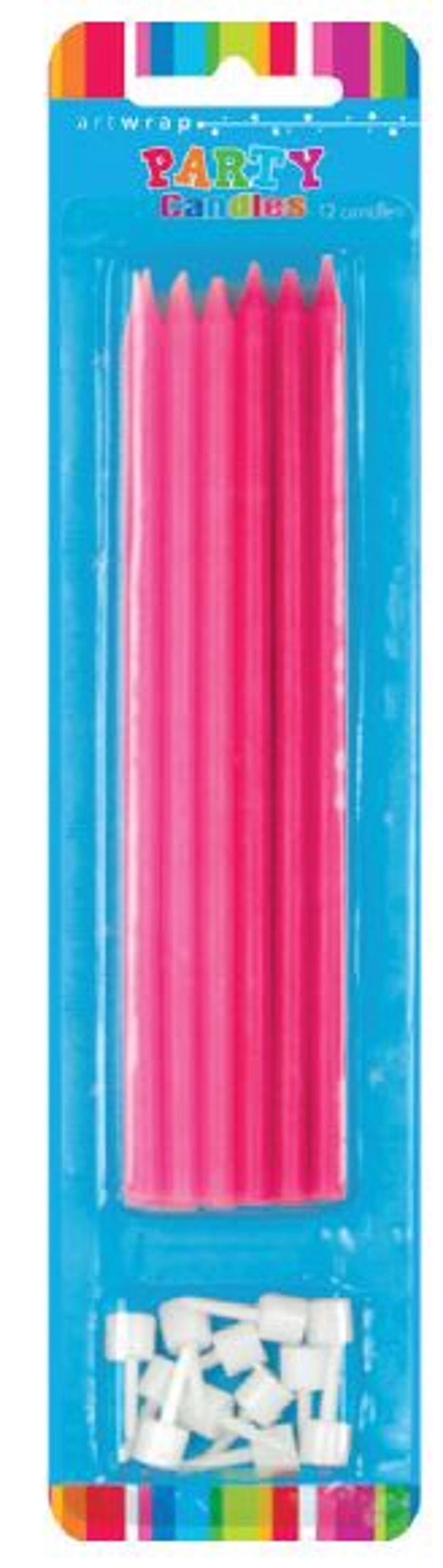 Pink Candles 12 Pack