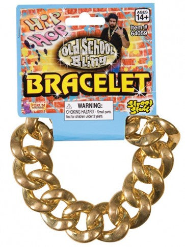 Large Links Gold Bracelet