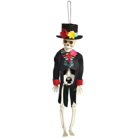 Day Of The Dead Hanging Skeleton Groom Prop Decoration