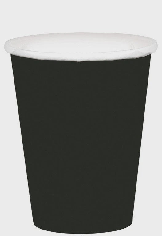 Jet Black Paper Cups