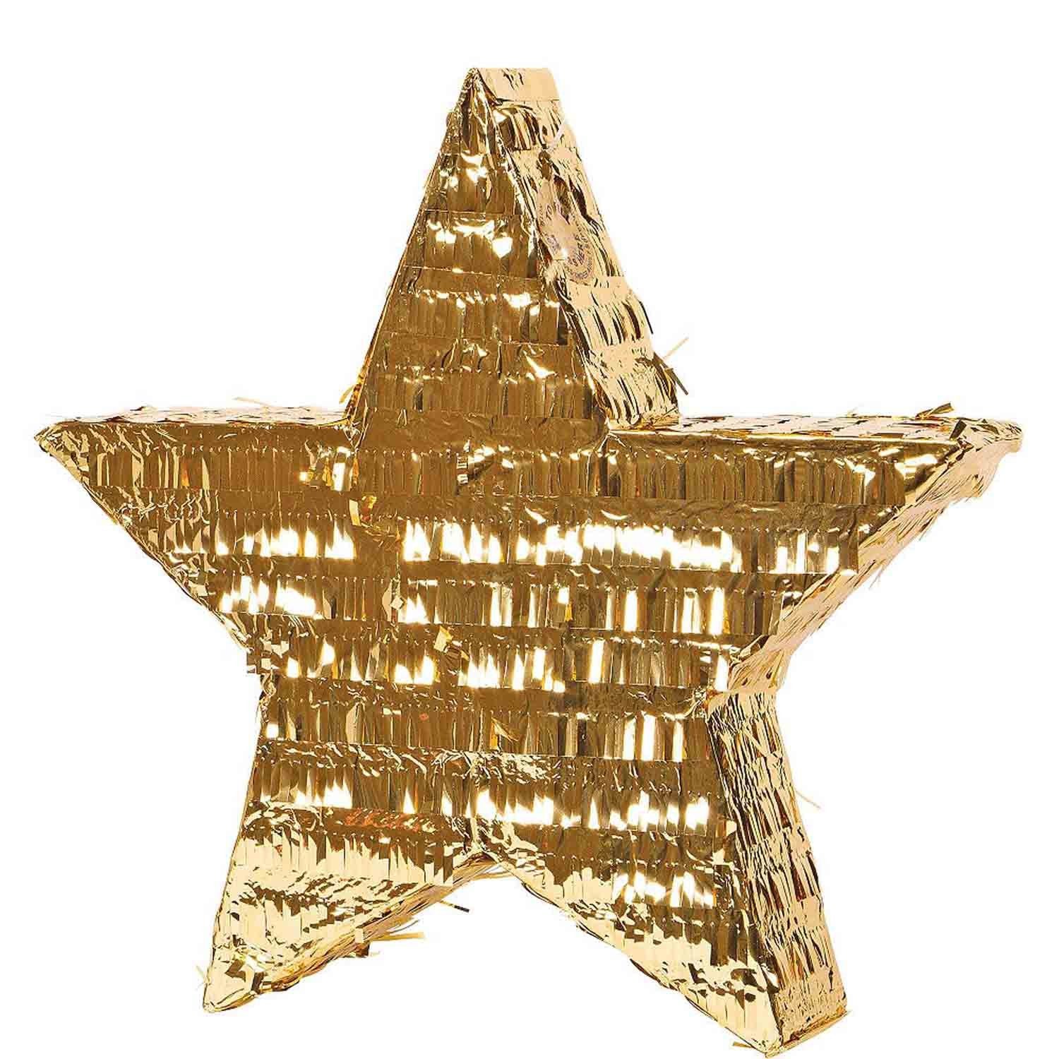 Gold Foil Star Pinata