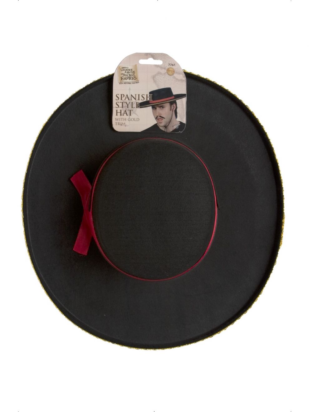 Black Spanish Hat with Cord