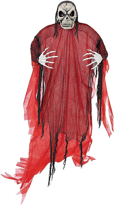 Life Size Red Reaper Hanging Prop