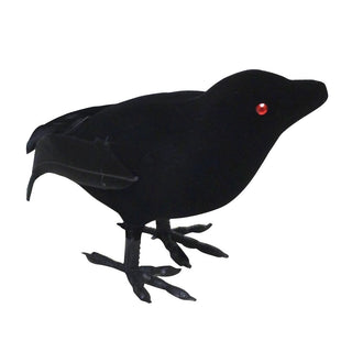 Flocked Small Crow