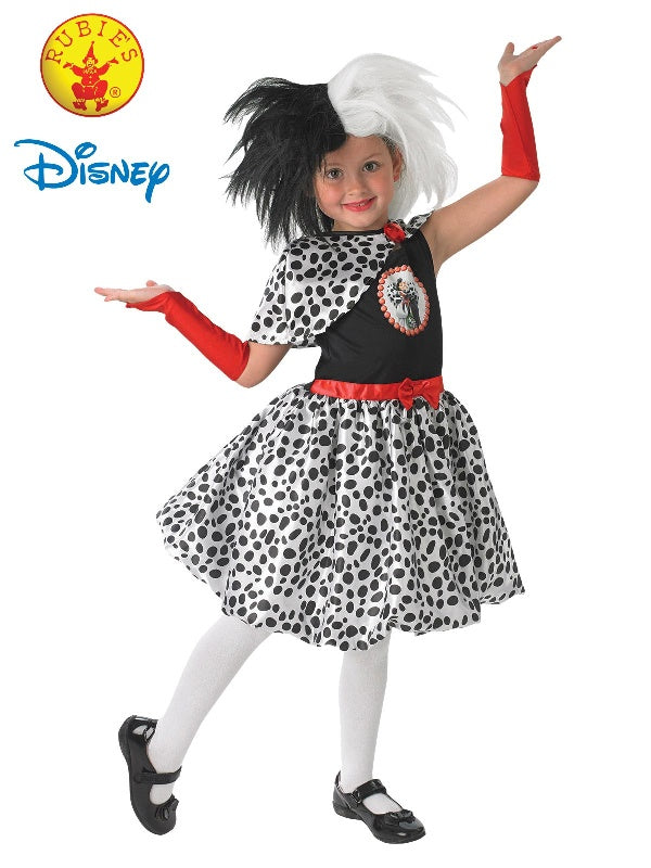 Cruella De Vil Deluxe Girls Costume