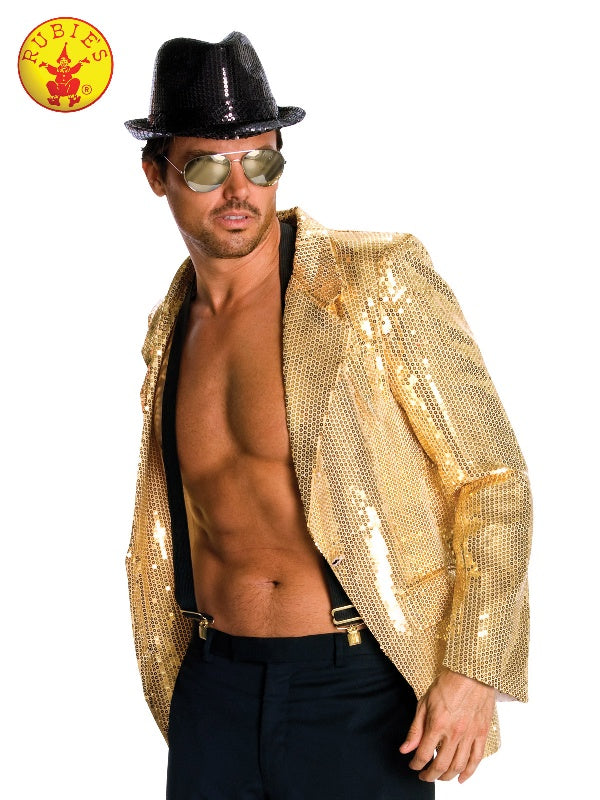 Sequin Jacket Mens Gold