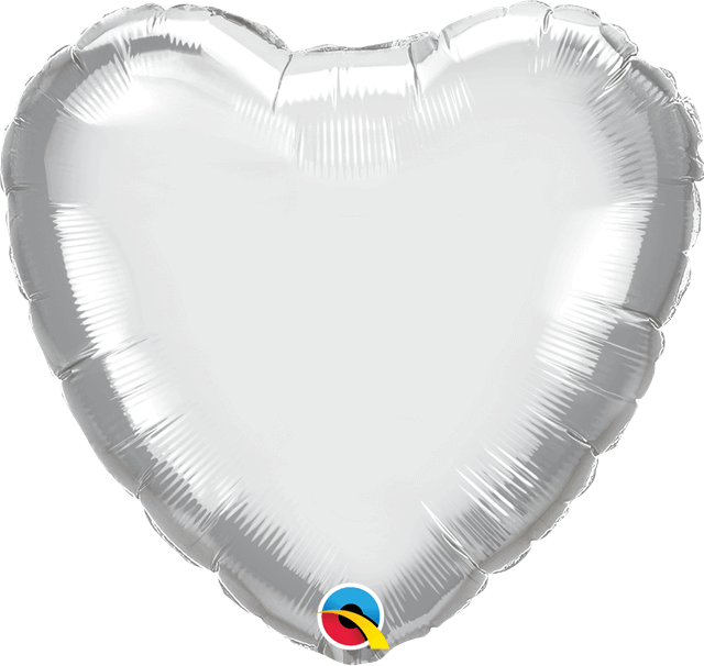 Jumbo Silver Heart Foil Balloon