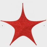 Red Fold Out Star Decoration - 40cm