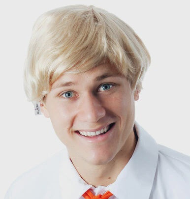 Blonde Short Mens Costume Wig