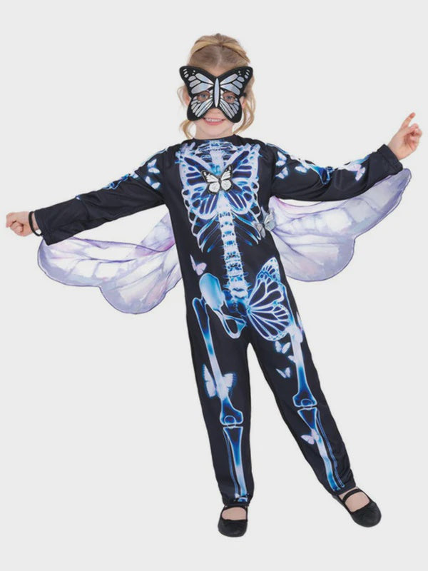 Butterfly Girls Skeleton Costume