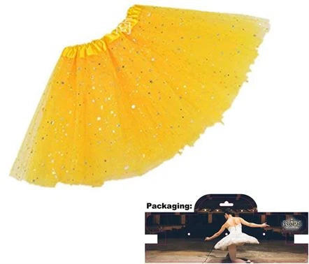 Yellow 30cm Glitter Tutu