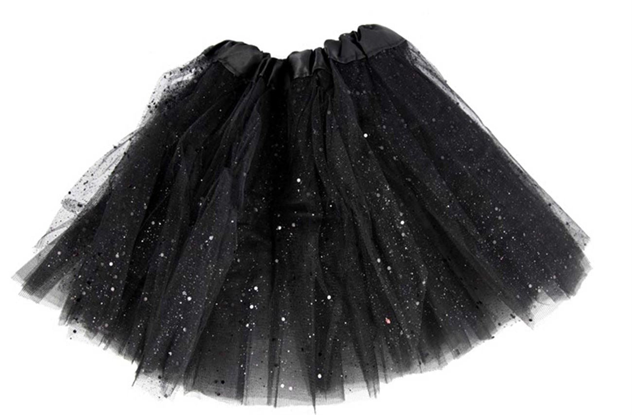 Black 30cm Glitter Tutu