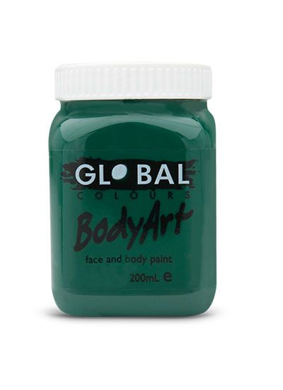 Global BodyArt Deep Green 200ml Liquid Makeup
