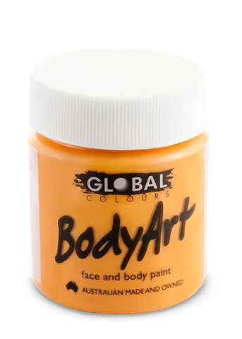 Global Colours 45ml Orange Cream Face and Body Paint