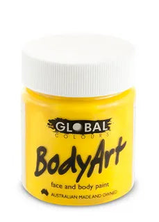 Global Colours 45ml Yellow Cream Face and Body Paint