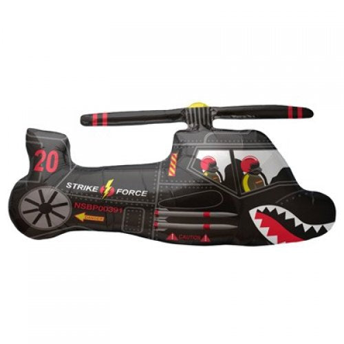 Black Chopper Supershape Balloon