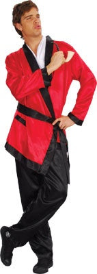 Hugh Hefner Smoking Jacket & Pants Mens Costume