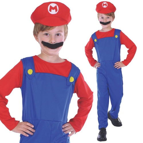 Plumber Boy Large Kids Costume