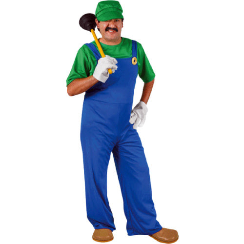 Super Luigi Plumber Mens Costume