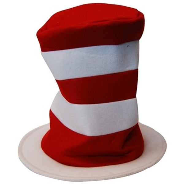 Red and White Striped Top Hat