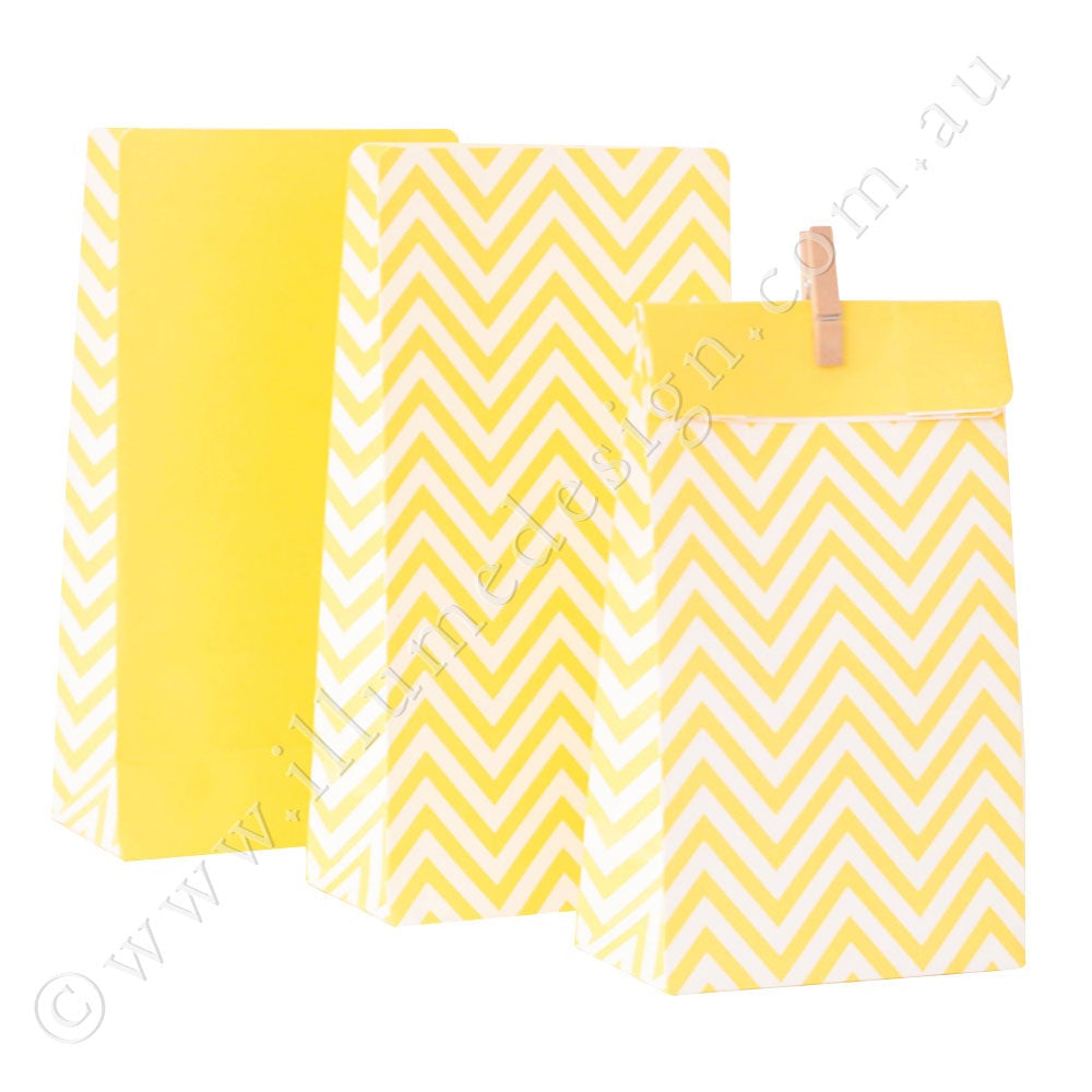 Illume Chevron Yellow Treat Bags