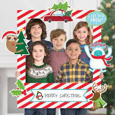 Merry Christmas Giant Photo Prop Picture Frame Kit